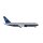 Herpa 536738 - 1:500 United Airlines Boeing 767-200, “Battleship” livery - N603UA