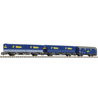 Liliput 260112 - Spur N 3-tlg. Set, "Tchibo-Zug", verschiedene Güterwagen, DB AG, Ep.V (L260112)