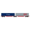 ACME 40387 - Spur H0 Gelenk-Containerwagen Bauart Sggmrss...