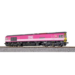 ESU 31289 - Spur H0 Diesellok H0, C77, 66587 ONE, Ep VI, Vorbildzustand um 2020, pink, Sound+Rauch, DC/AC