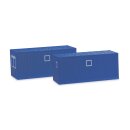 Herpa 053600-003 - 1:87 Zubeh&ouml;r Baucontainer, enzianblau (2 St&uuml;ck)