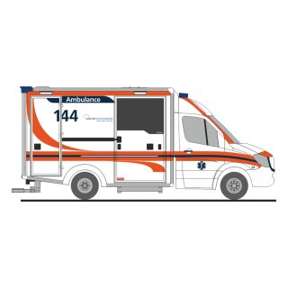 Rietze 76105 - 1:87 WAS Design-RTW´18 Ambulance Kantonsspital Luzern (CH)