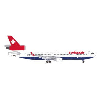 Herpa 537087 - 1:500 Swissair McDonnell Douglas MD-11 "Qualiflyer" – HB-IWB "Graubünden"