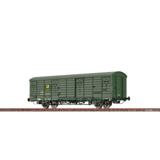 Brawa 49922 - Spur H0 Gedeckter Güterwagen Post2s-t/13 DR, IV, Deutsche Post