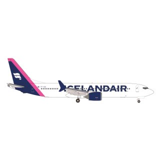 Herpa 537476 - 1:500 Icelandair Boeing 737 Max 9 - magenta tail stripe - TF-ICD "Baula"