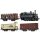 Brawa 70004-Set - Spur ÖBB Güterzug mit 92.2220, einem Säuretopf-, einem gedeckten und einem Bierwagen Ep.III (Brawa 70004 + 49793 + 49318 + 49084)