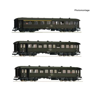 ROCO 6200058 - Spur H0 PKP 3er Set Perszug. PKP Ep.IV   *FNH24*