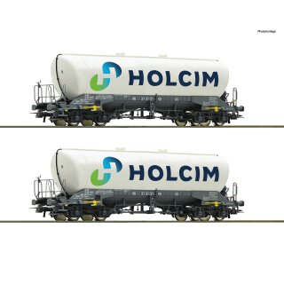 ROCO 6600051 - Spur H0 HOLCIM 2er Set Silowag. Holcim Ep.VI   *F24*