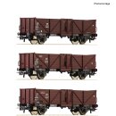 ROCO 6600075 - Spur H0 DB 3er Set off. G&uuml;terwag. DB Ep.III   *F24*