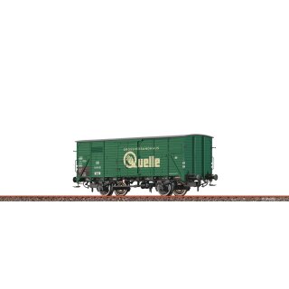 Brawa 50955 - Spur H0 DB Gedeckter Güterwagen G10 "Quelle" DB Ep.III  521 810 [P]   nur im Set 50936