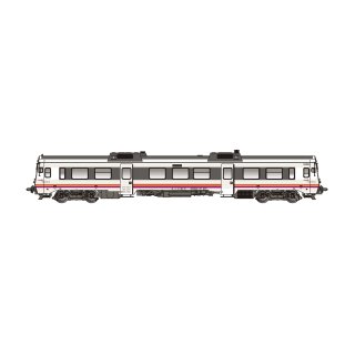 Electrotren HE2505 - Spur H0 RENFE, Dieseltriebwagen 9-596-006-7 in weißer Farbgebung, Epoche V-VI