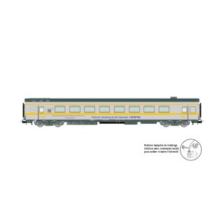 Jouef HJ4195 - Spur H0 SNCF, Versuchs- und Messwagen „CRISTEL“ in silber-gelber Farbgebung, Ep. VI