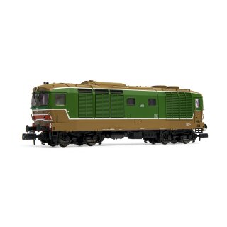 Arnold HN2573 - Spur N FS, Diesellokomotive D.445 der 1. Bauserie, in grün-brauner Farbgebung, flache Stirnfenster, Ep. IV-V