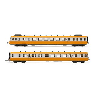 Arnold HN2636S - Spur N SNCF, Dieseltriebwagen RGP2, Trieb- und Beiwagen in modernisierter Ausführung, orange-silberne Farbgebung, Ep. IV, mit DCC-Sounddecoder