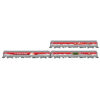 Arnold HN4473 - Spur N SNCF, dreiteiliges Coca-Cola-Weihnachtszugset „Train de Noel“ von 2010, Ep. VI