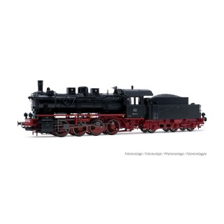 Rivarossi HR2892S - Spur H0 DB, Dampflokomotive mit Schlepptender 055 632-4, in schwarz-roter Farbgebung, Ep. IV, mit DCC-Sounddecoder