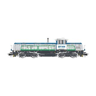 Rivarossi HR2924 - Spur H0 FNM/Trenord, Diesellokomotive EffiShunter 1000, in grau/blau/grüner Farbgebung, Ep. VI