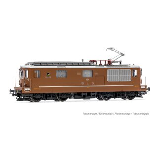 Rivarossi HR2960 - Spur H0 BLS, vierachsige elektrische Mehrzwecklokomotive Re 4/4 191 „Reichenbach“, mit Einholmstromabnehmer, braun, Ep. IV-V