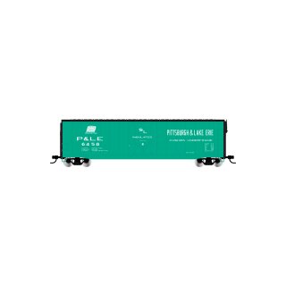 Rivarossi HR6663A - Spur H0 P&LE, gedeckter Güterwagen mit Schwenkschiebetüren, hellblaue Farbgebung ohne Dachsteg, Betriebsnr. 6458