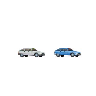 Noch 44603 - Spur Z 3D-Master-Fahrzeug Citroën GSA 2 Stück, blau und grau