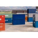 Faller 182054 - Spur H0 20 Container, blau, 2er-Set Ep.IV