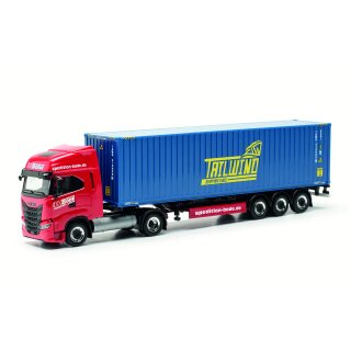 Herpa 317368 - 1:87 Iveco S-Way LNG Container-Sattelzug "HH Bode/Tailwind" (Schleswig-Holstein / Lübeck)