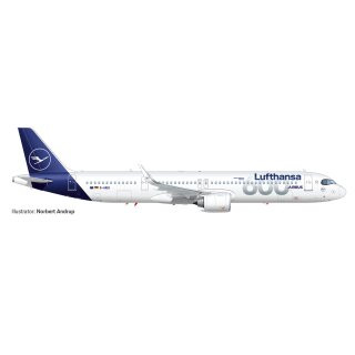 Herpa 537490 - 1:500 Lufthansa Airbus A321neo "600th Airbus"