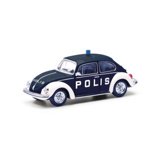 Herpa 097390 - 1:87 Volkswagen (VW) Käfer 1303 "Polis" (Schweden)