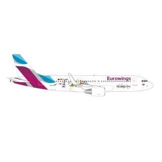 Herpa 537698 - 1:500 Eurowings Airbus A320 “Salzburger Land” – D-AEWP