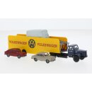 Brekina 85133 - 1:87 Scania L 111 Autotransport-SZ mit Ladegut 1962, Volkswagen,