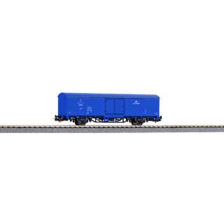Piko 98549C1 - Spur H0 Gedeckter Güterwagen zweiachsig Gbs PKP Cargo VI, blau, #1   *NH*