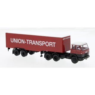 Brekina 82251 - 1:87 Henschel F221S Koffer-Sattelzug der Union-Spedition