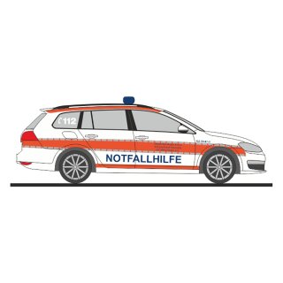 Rietze 53327 - 1:87 Volkswagen Golf 7 DRK KV Karlsruhe Notfallhilfe