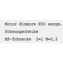 ROCO 126622 - Motor m. Schwungm.+2 Schnecken