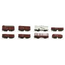 ROCO 44003 - Spur H0 DR G&uuml;terwagen 8er-Set Ep.III...