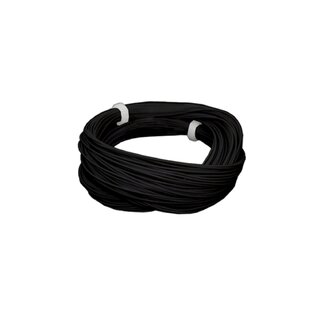 ESU 51942 - Hochflexibles Kabel, Durchmesser 0.5mm, AWG36, 2A, 10m Wickel, Farbe schwarz