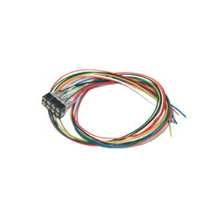 ESU 51950 - Kabelsatz mit 8-poliger Buchse nach NEM 652, DCC Kabelfarben, 30cm Länge