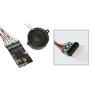 ESU 66499 - Sound-Decoder LokSound V4.0 M4 "Universalgeräusch zum Selbstprogrammieren", 6-pin NEM651, Spurweite: 0, H0