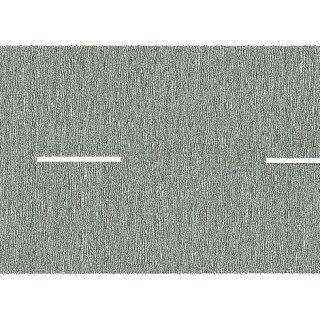 Noch 44100 - Spur Z Landstraße grau, 100 x 2,5 cm (unterbrochene Mittellinie)