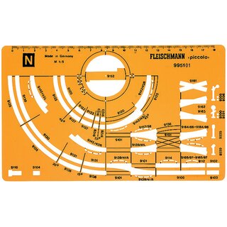 Fleischmann 995101 - Spur N Gleisplanschablone neu