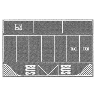 Noch 60720 - Spur H0 Parkplatz grau, 2 Stück, je 22 x 14 cm