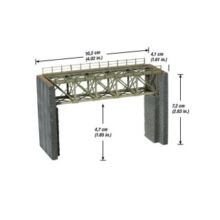 Noch 62810 - Spur N Stahlbrücke mit Brückenköpfen