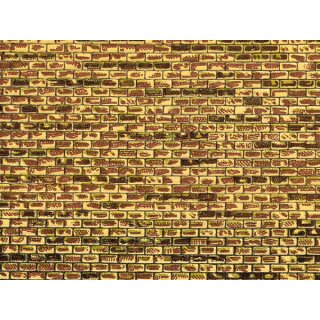 Auhagen 50101 - 1:120 bis 1:87 Pappen regelmäßiges Mauerwerk je 22 x 10 cm, 5 Stk.