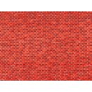 Auhagen 50104 - 1:120 bis 1:87 Pappen Ziegelmauer rot 22 x 10 cm, 5 Stk.