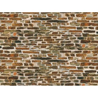 Auhagen 50115 - 1:120 bis 1:87 5 Pappen Kalksteinmauer je 22 x 10 cm