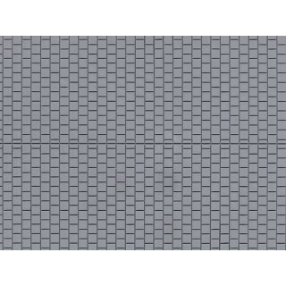 Auhagen 52223 - 1:120 bis 1:87 2 Fußsteigplatten grau Strukturfläche 10 x 20 cm