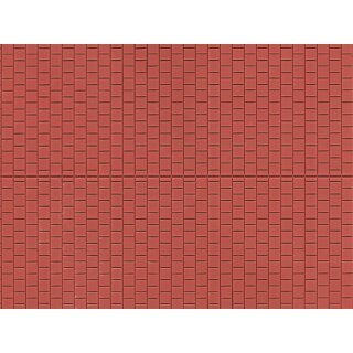 Auhagen 52224 - 1:120 bis 1:87 2 Fußsteigplatten rotbraun Strukturfläche 10 x 20 cm
