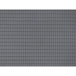 Auhagen 52226 - 1:120 bis 1:87 2 Dachpfannenplatten dunkelgrau Strukturfläche 10 x 20 cm