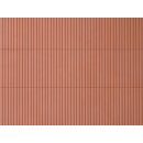 Auhagen 52232 - 1:120 bis 1:87 2 Trapezblechplatten rotbraun Strukturfl&auml;che 10 x 20 cm