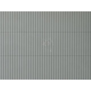 Auhagen 52233 - 1:120 bis 1:87 2 Trapezblechplatten grau Strukturfläche 10 x 20 cm